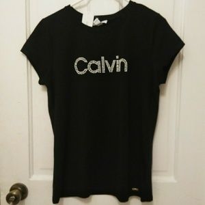 Calvin Klein White Beaded Logo NWT